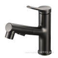 Premium Bathroom Pull Out Black Basin Waterfall Faucet